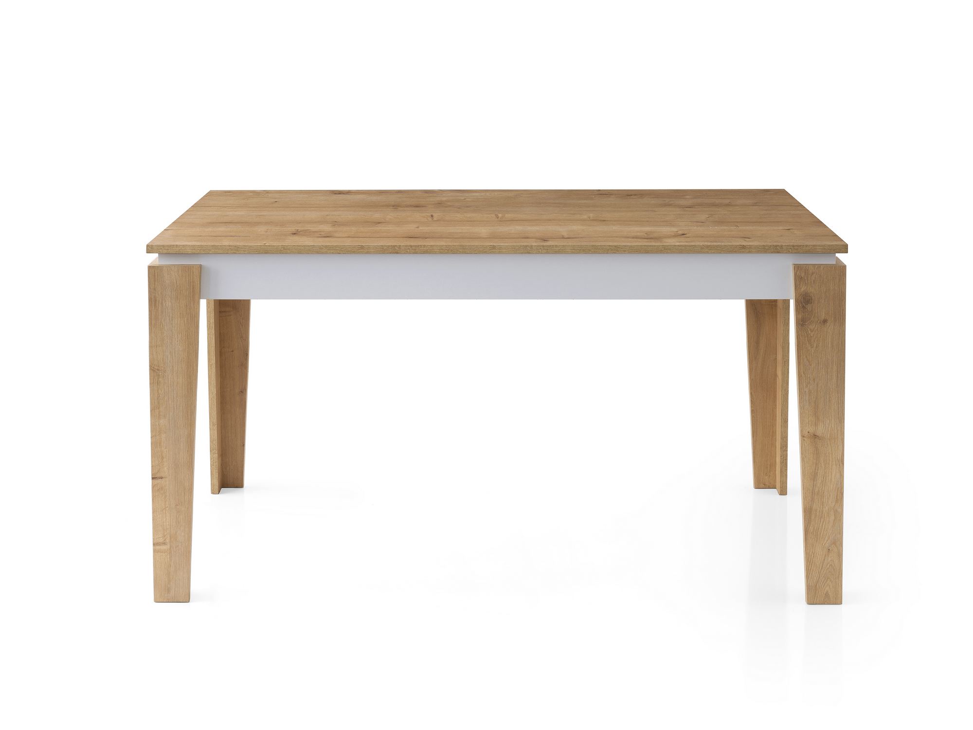 Trpezarijski sto Asos - 2971 Hrast, Bela