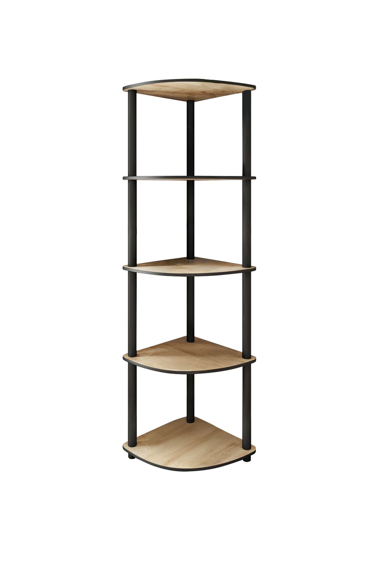 Polica za knjige Bookcase 5 Corner - Hrast