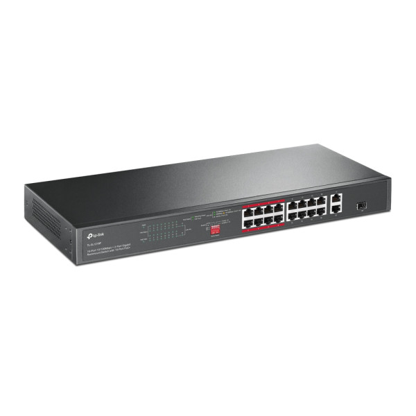 LAN Switch TP-LINK TL-SL1218P 16x10/100 PoE/2x1Gb PoE/1xSFP/150W