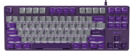 FURY Keyboard Gaming Backlight Kanabo K2 TKL Gray-Violet