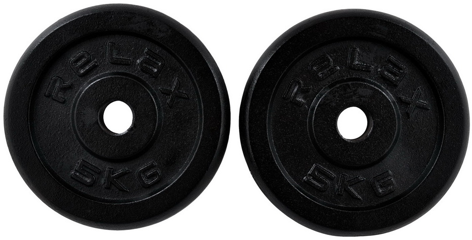 RING Tegovi 2x5kg crni standardni liveni - RX PLO1-5