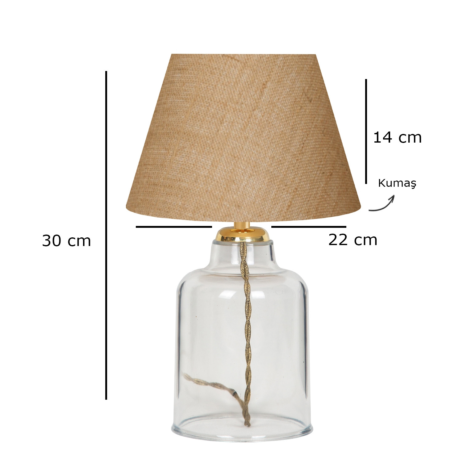 Stona lampa AYD-3138 Krem