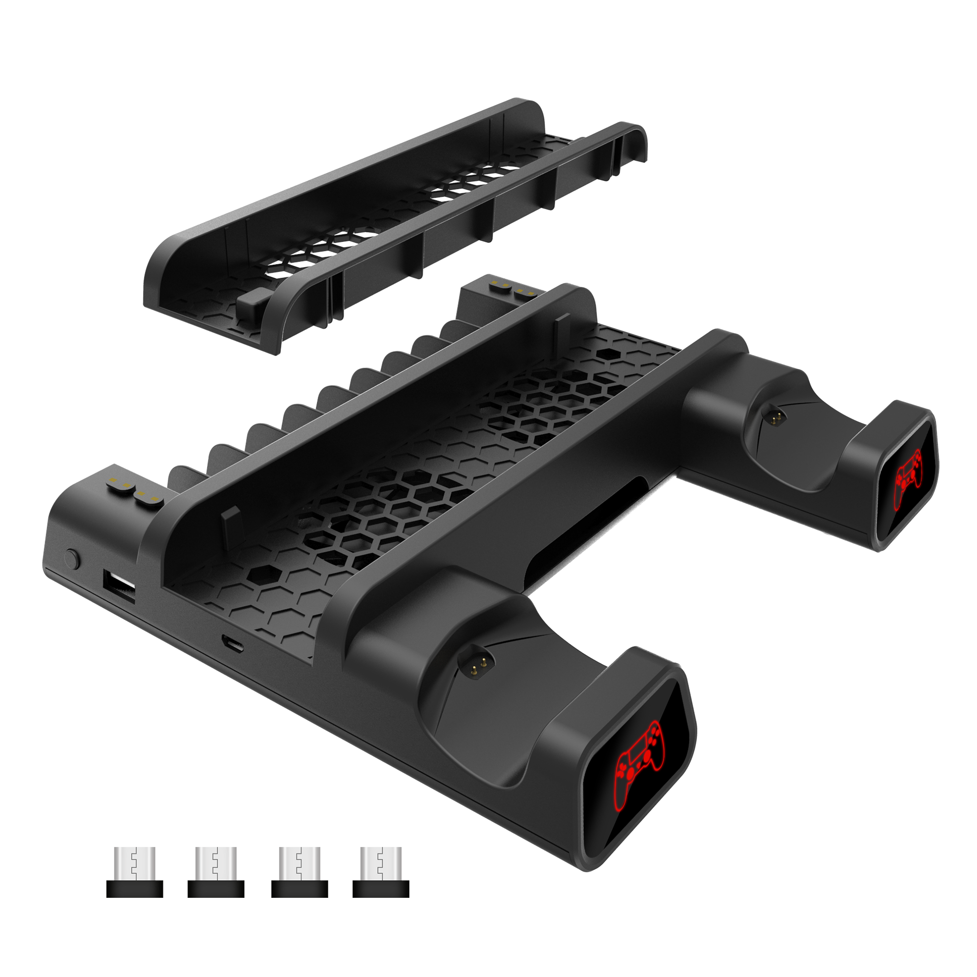 WS PS4 CUTMAN, Cooling Pad + Charging Dock