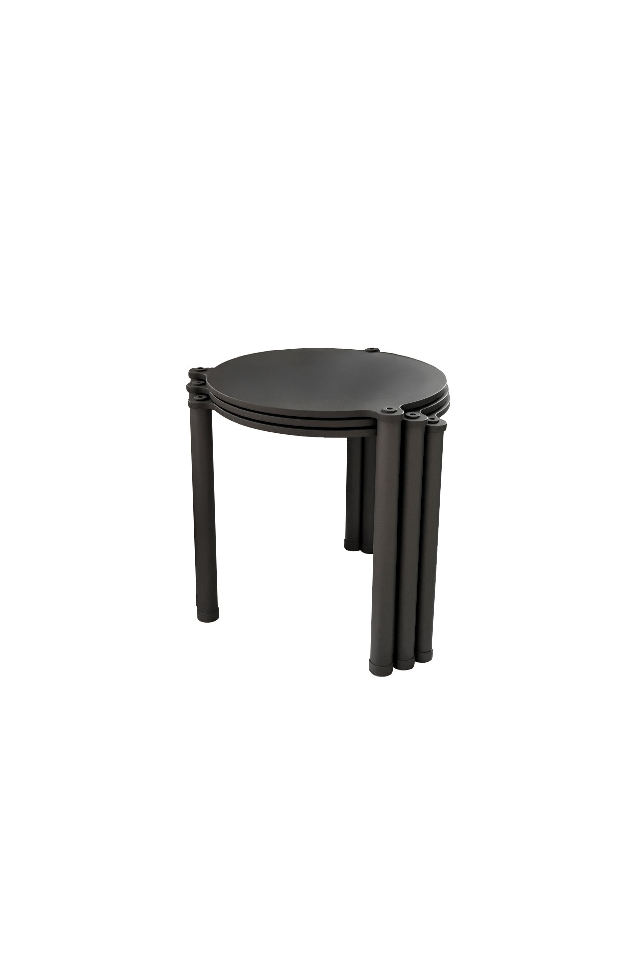 Set stočića (3 komada) Lavia 3 - Crna