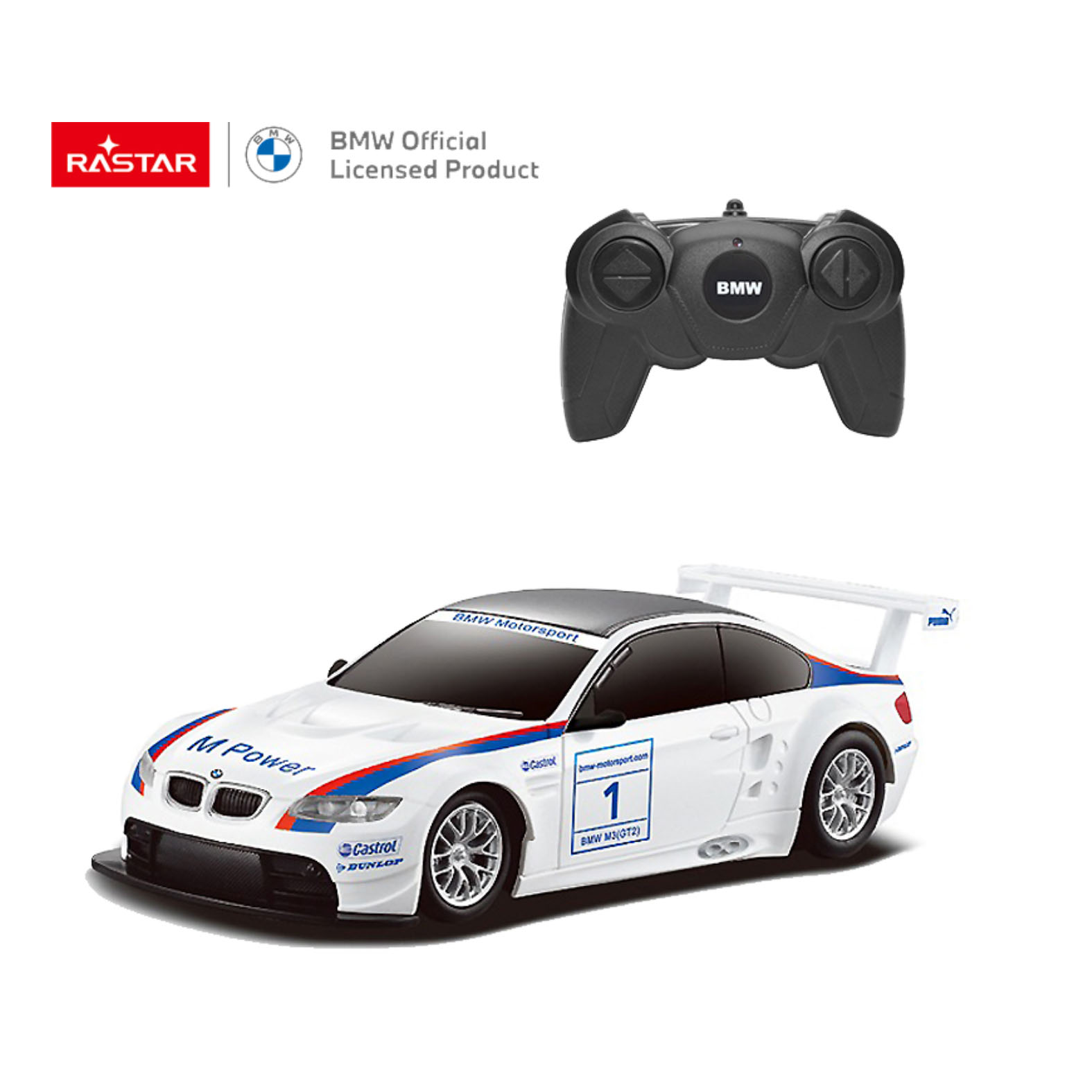 RASTAR PLASTIČNI AUTIĆ NA DALJINSKO UPRAVLJANJE 1:24 BMW M3 BELI