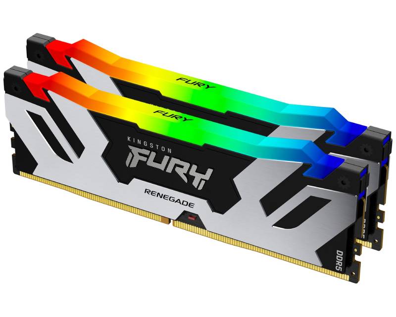 DIMM DDR5 48GB (2x24GB kit) 8000MT/s KF580C38RSAK2-48 FURY Renegade Silver RGB XMP