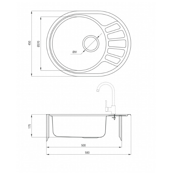 Set sudopera ZST 011C + slavina BCA 066M