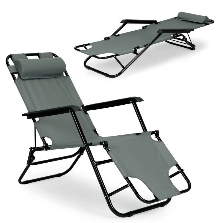 BAŠTENSKA FOTELJA ZERO GRAVITY DARK GRAY