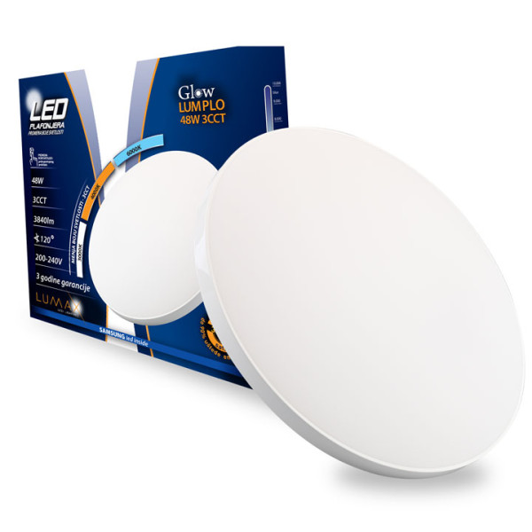 Led Plafonjera GLOW LUMPLO-48W 3CCT (6000-4000-3000K) 3840lm