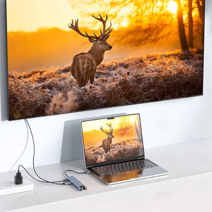 8u1 USB HUB sa HDMI, LAN, USBA, PD, TF/SD