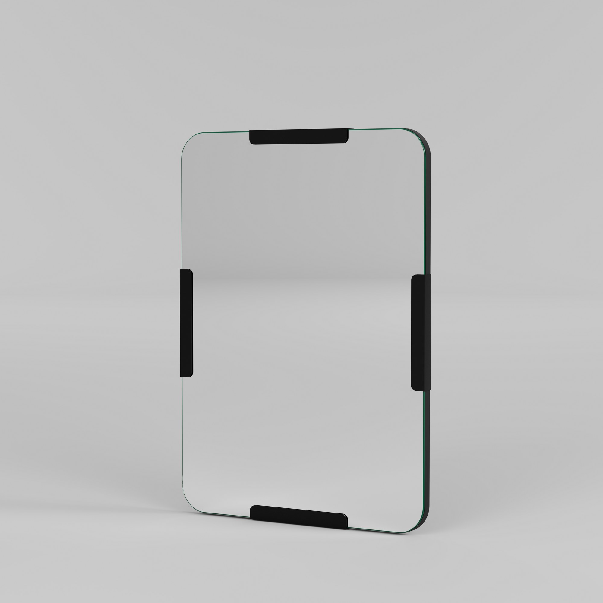 Dekorativno ogledalo Code Mirror - Crna