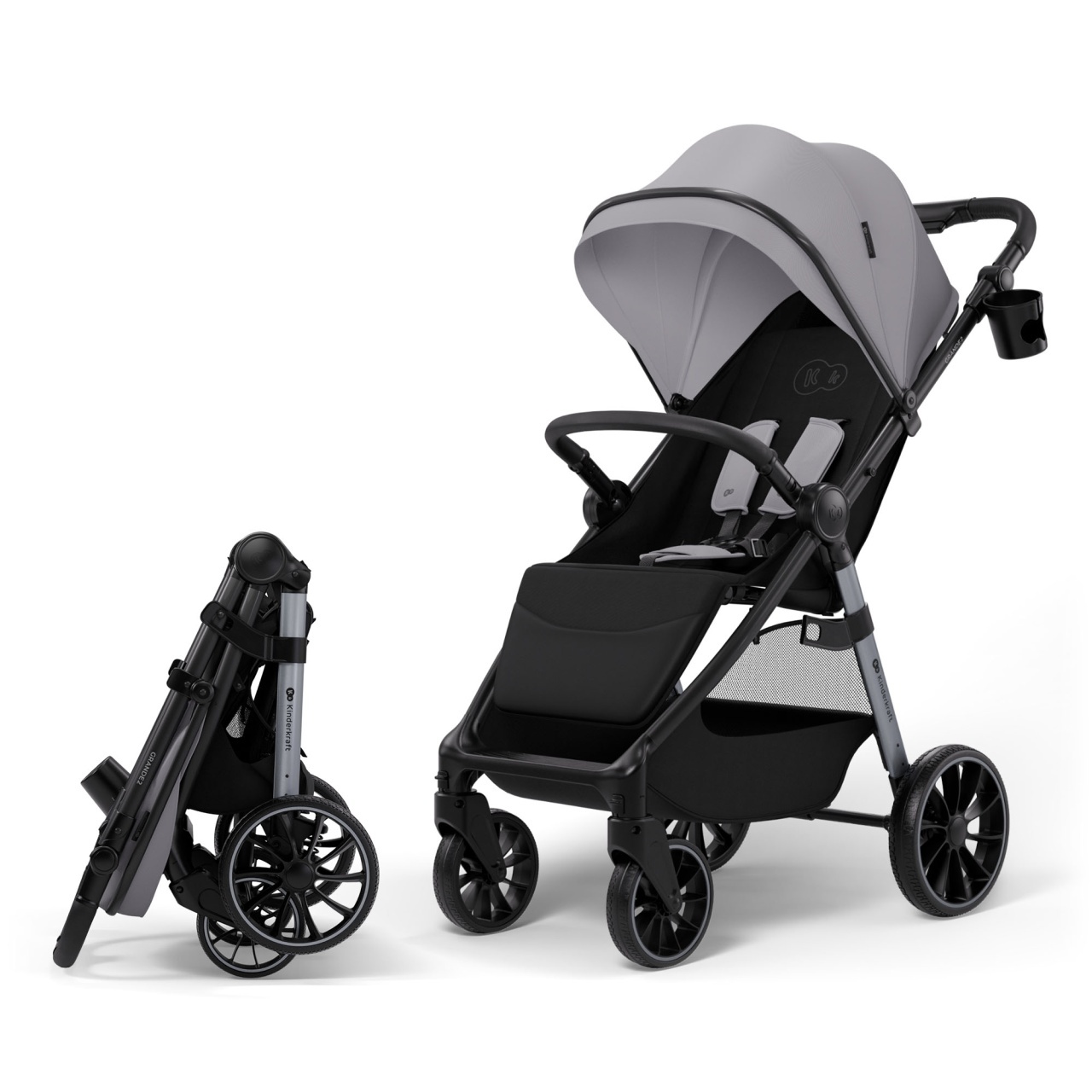 KINDERKRAFT KOLICA ZA BEBE GRANDE 2 GRAY
