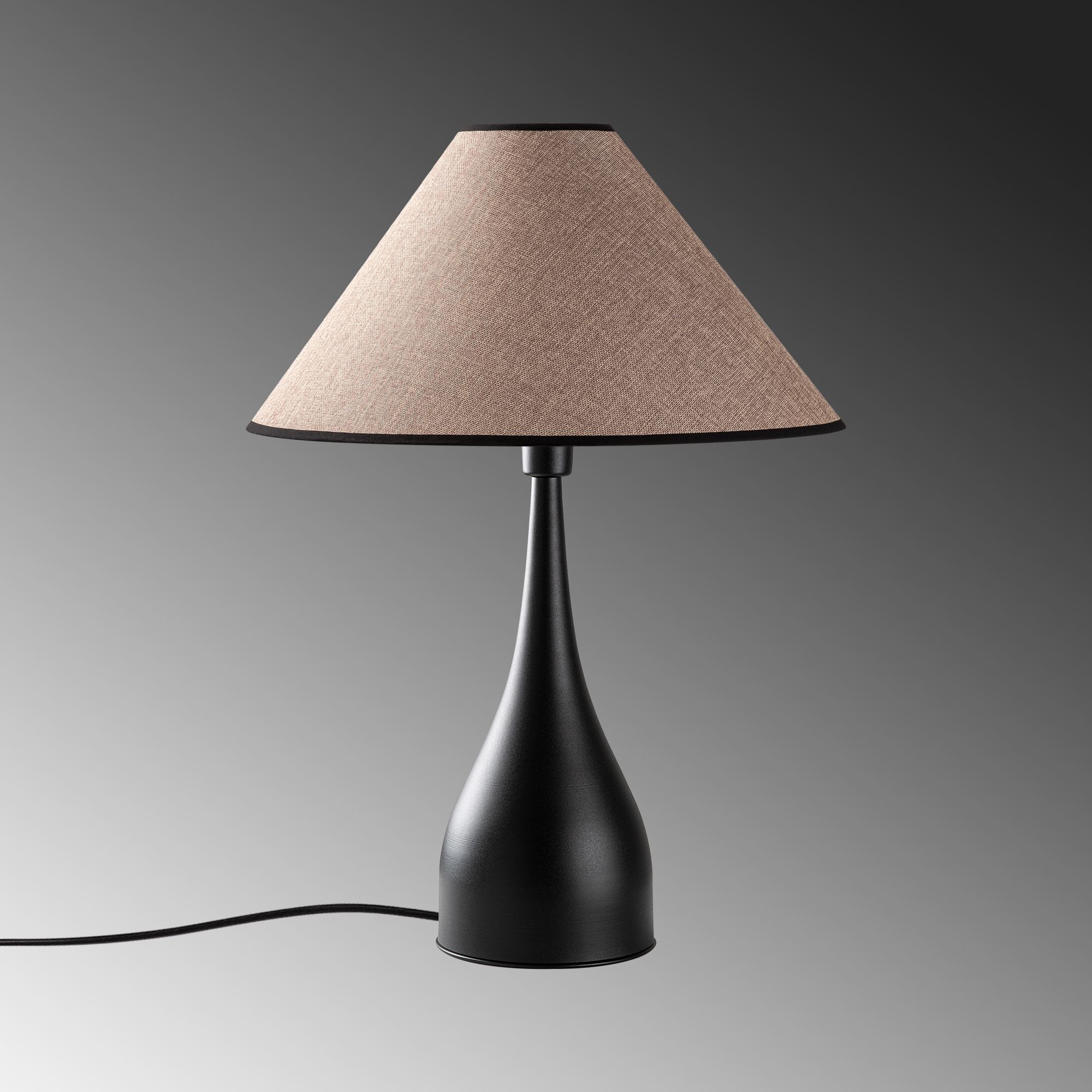 Stona lampa Luna - 15266 Crna, Svetlo braon