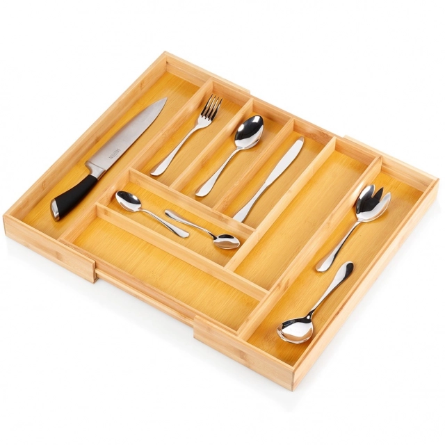 Vilde 229200 - Podesivi organizator za fioku za escajg 35.5-54.5x45.5 cm