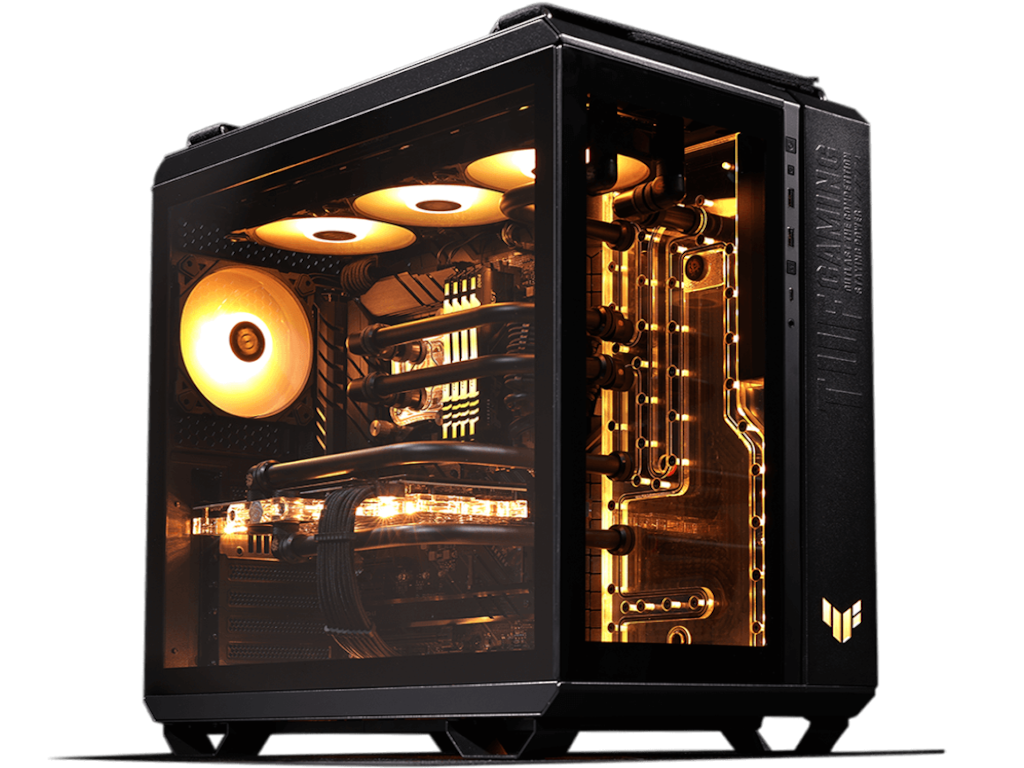 Kucište ASUS TUF GAMING GT502 PLUS TG ARGB Mid Tower/ATX/Micro ATX/Mini ITX/bez napajanja/crna