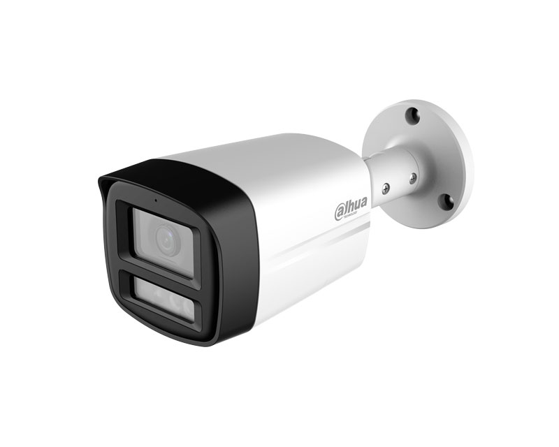 HAC-HFW1500TLMP-IL-T-0280B-DIP 5MP Smart Dual Light HDCVI Two-way Talk Fixed-focal Bullet Camera