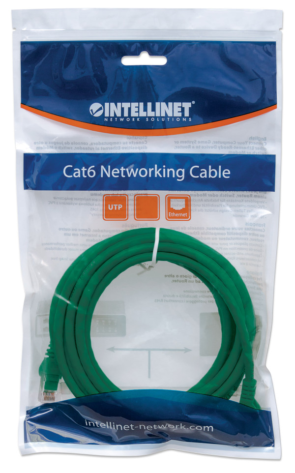 LAN UTP kabl intellinet 342483 Cat6 CCA/Zeleni/1,5m