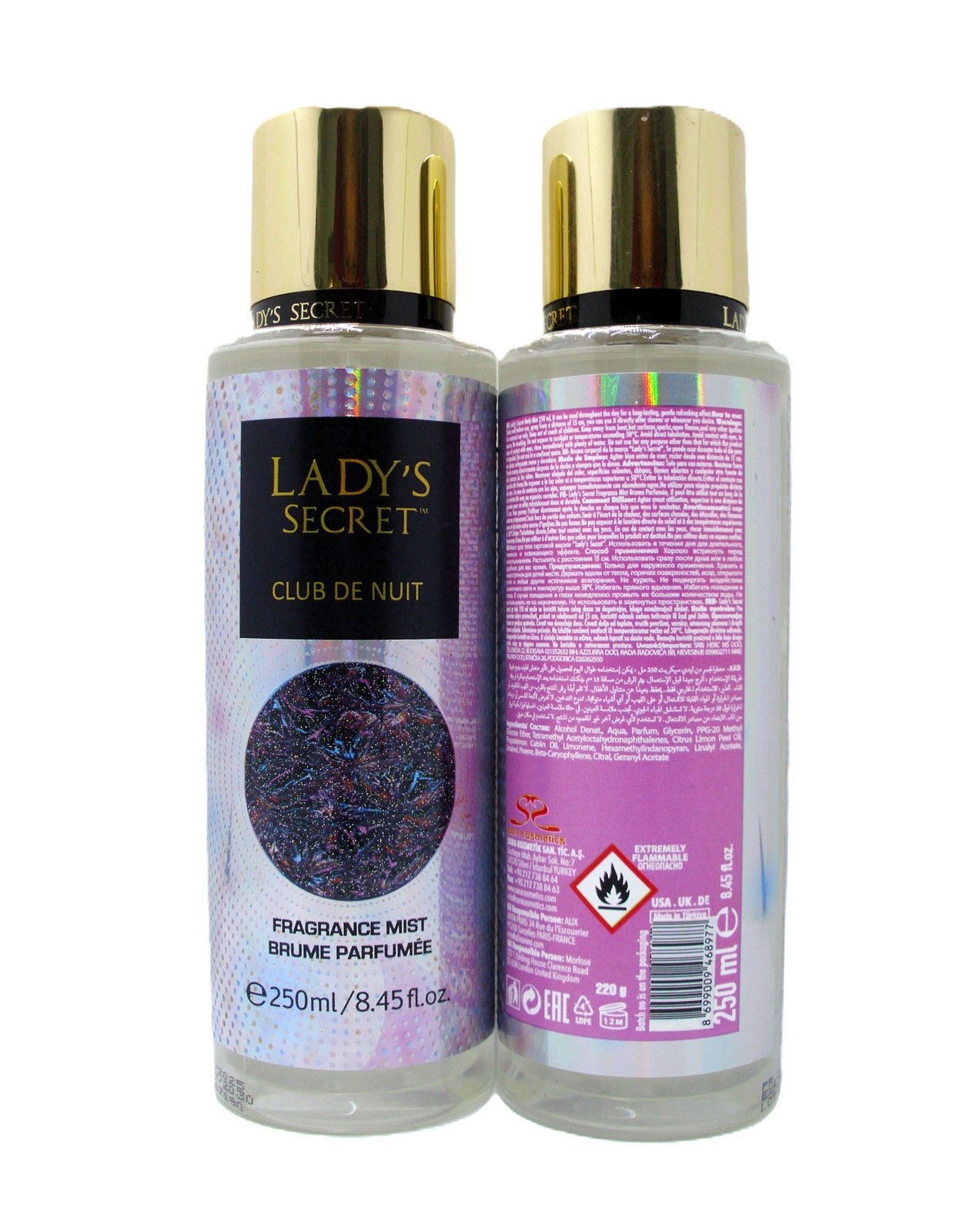 LADY'S SECRET body mist parf. 250ml - Pakovanje od 2