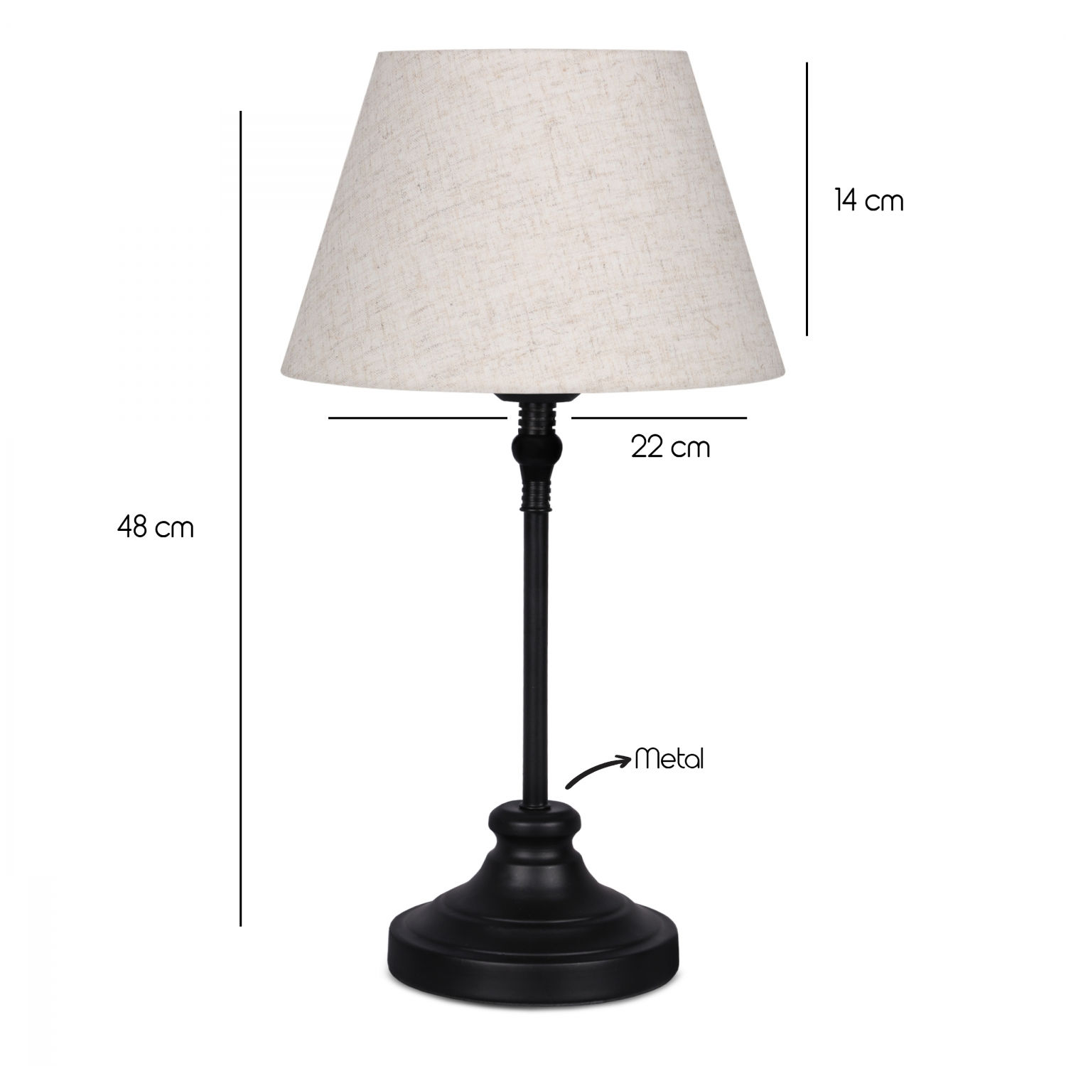 Stona lampa AYD - 3233 Krem