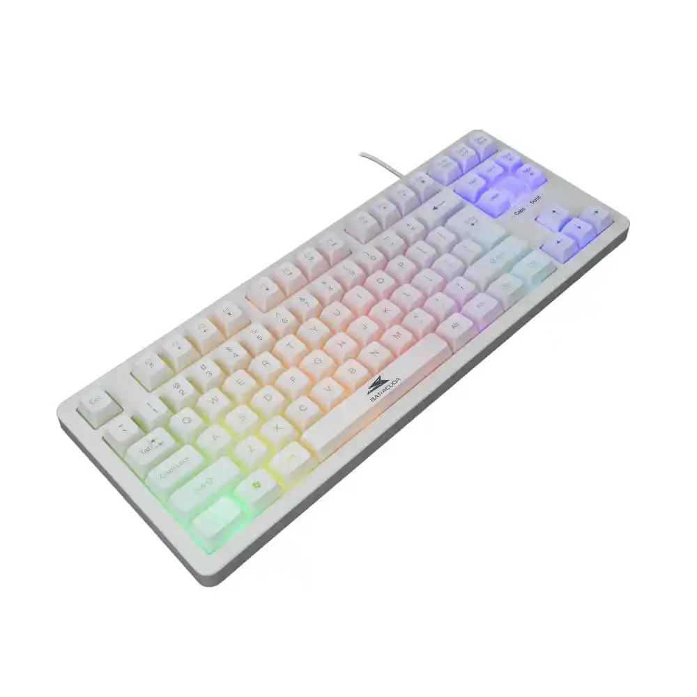 Tastatura Baracuda KRILL 87/Membranska/RGB/Bela/US