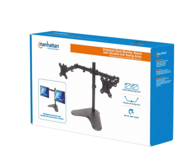 Stoni nosač za dva monitora Manhattan 461559 13"-32"