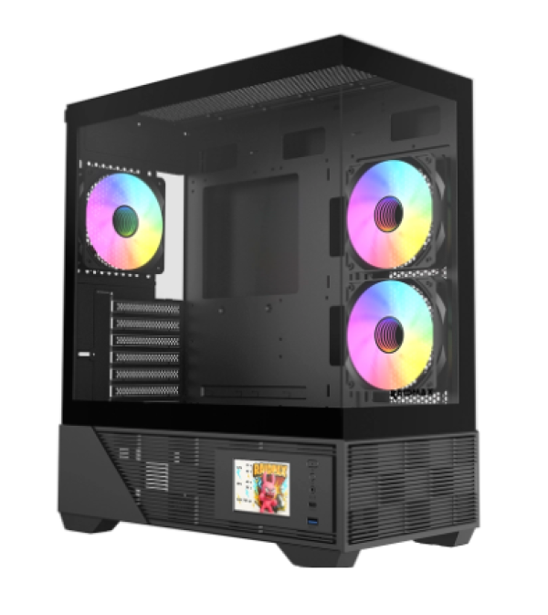 Kućište Raidmax Infinita i803 ARGB Black LCD Ekran, i803BF