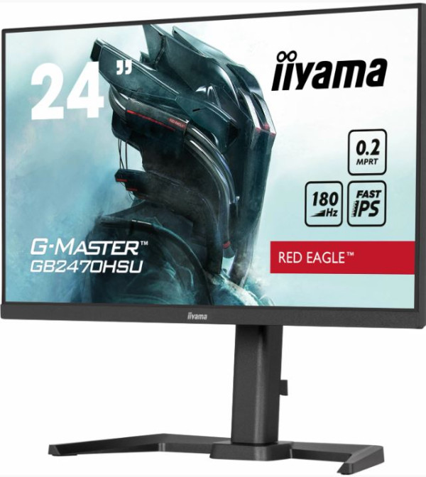 Monitor 23.8" Iiyama GB2470HSU-B6 IPS 1920x1080/180Hz/0.2ms/HDMI/DP/USB/zvučnici