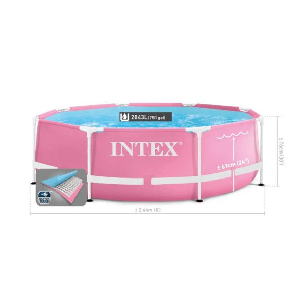 Pink Bazen 2.44m × 76 cm METAL FRAME®