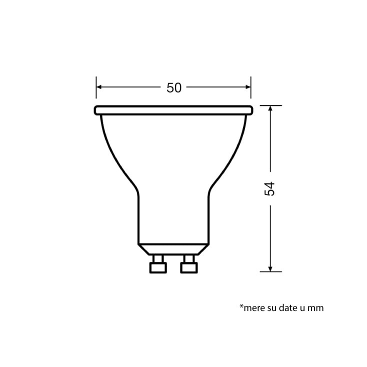 LED sijalica crna 4000K 4.5W GU10 120° OSRAM