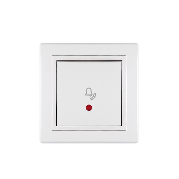 Taster za zvono sa indikacijom 10A 250V beli