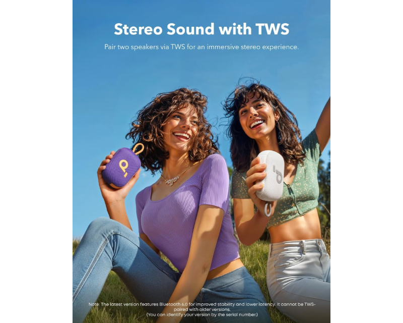 Soundcore Select 4 Go prenosivi bluetooth IP67 zvučnik ljubičasti