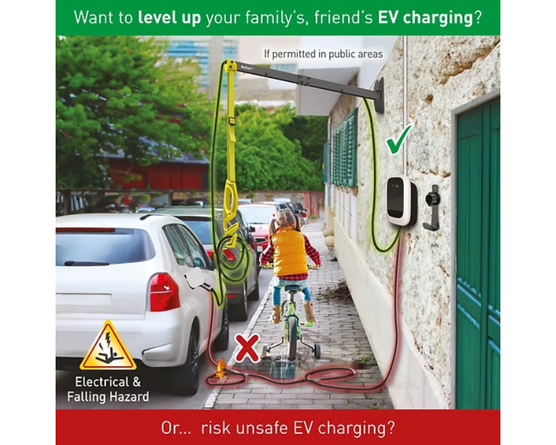 EV80WM zidni nosač kabla za punjenje električnih vozila 80cm