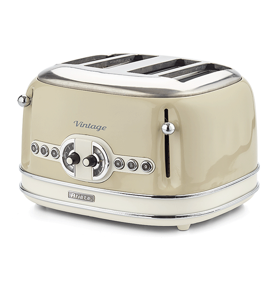 Ariete VINTAGE, Toster, bež (156), za 4 parčeta, 1600W