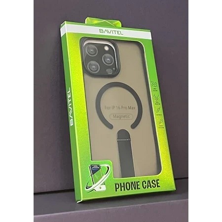 iPhone 16 Pro Max Bavitel MagSafe sa naslonom crna