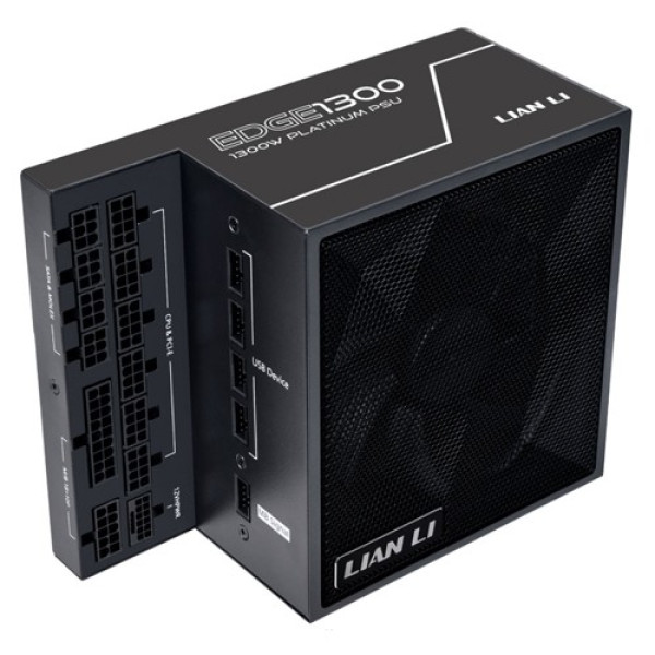 Napajanje 1300W Lian Li EDGE 80PLUS Platinum PCIe 5.1, ATX 3,1 USB HUB, BELO