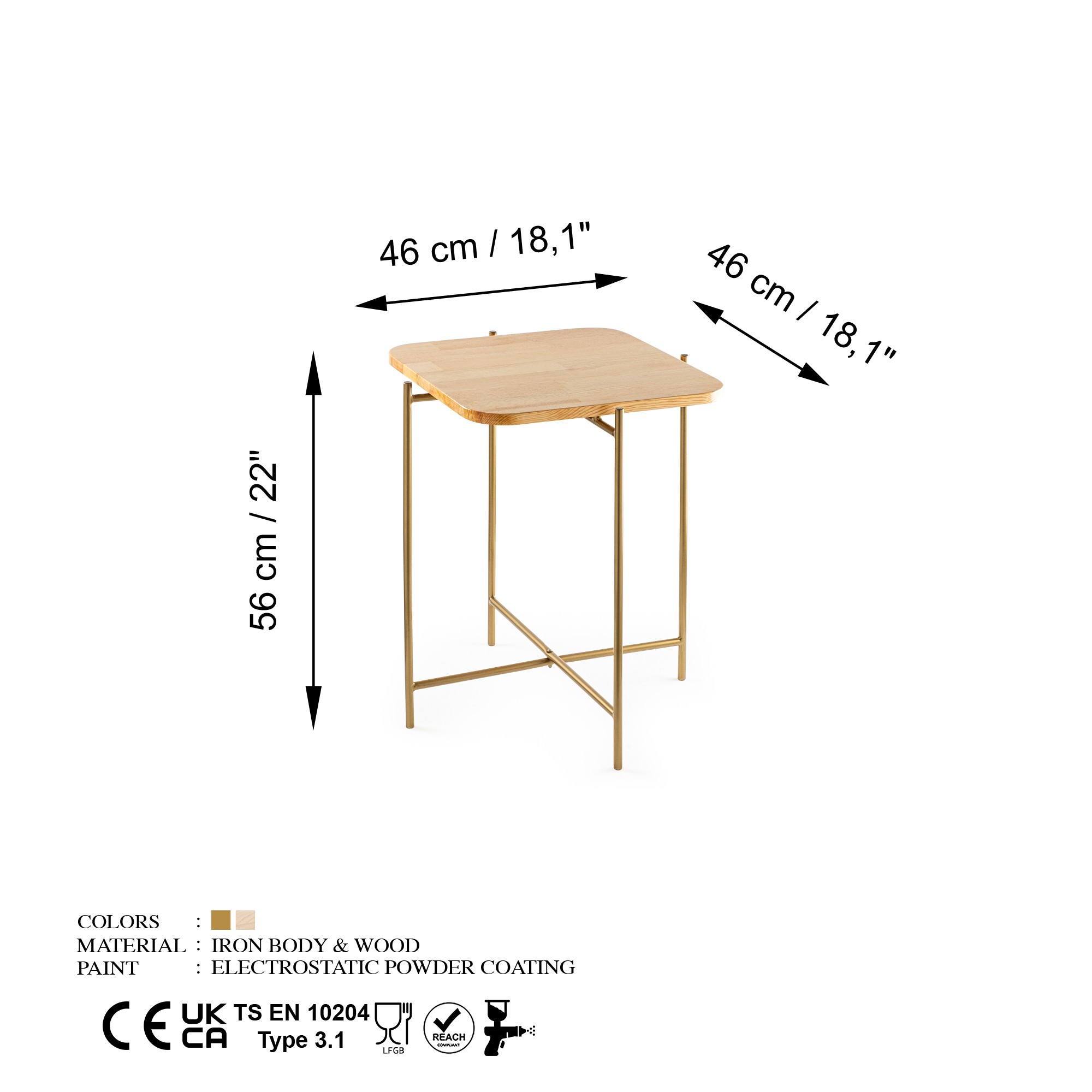 Klub sto Shb-005-A Zlatna, Prirodna