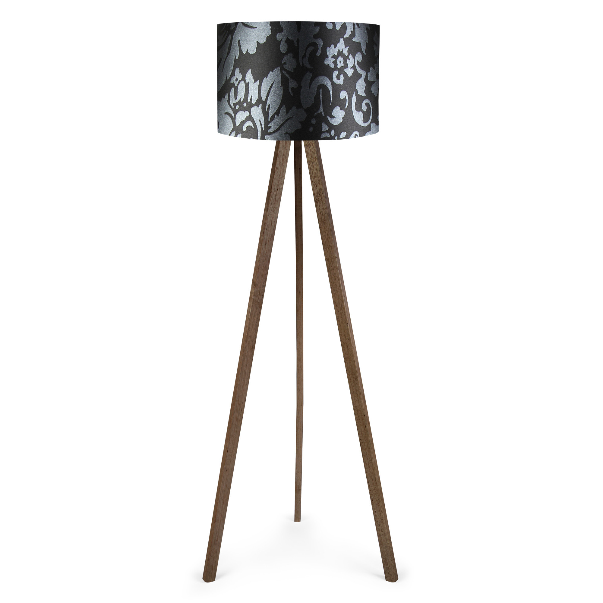 Podna lampa AYD-1204 Crna, Braon, Siva