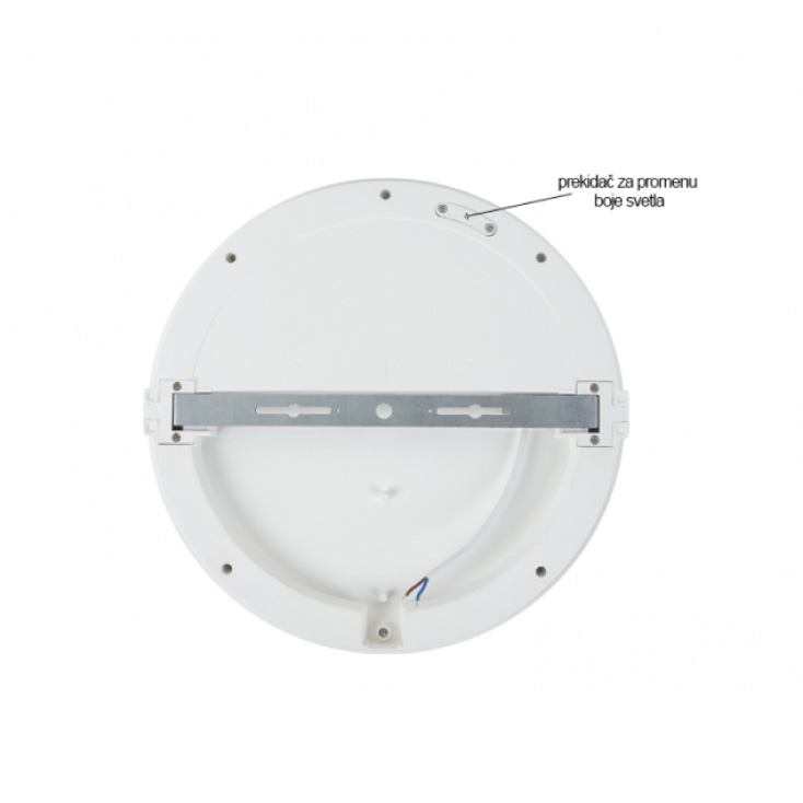 Bela LED plafonjera 20W, promenljiva boja svetla IP65