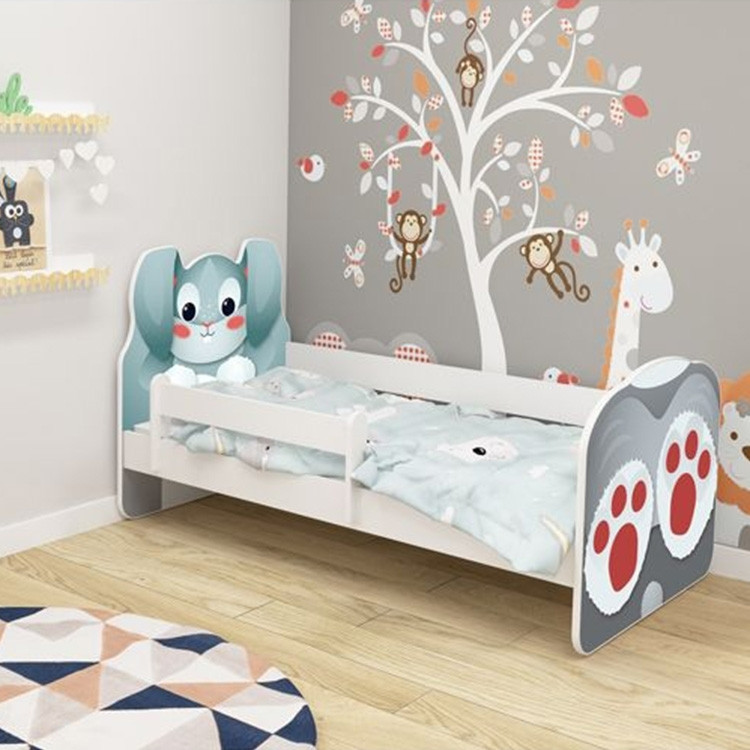 KREVET ZA DECU ANIMALS 140X70 CM WHITE ACMA VII