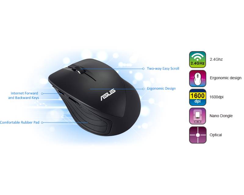 WT465 Wireless crni miš