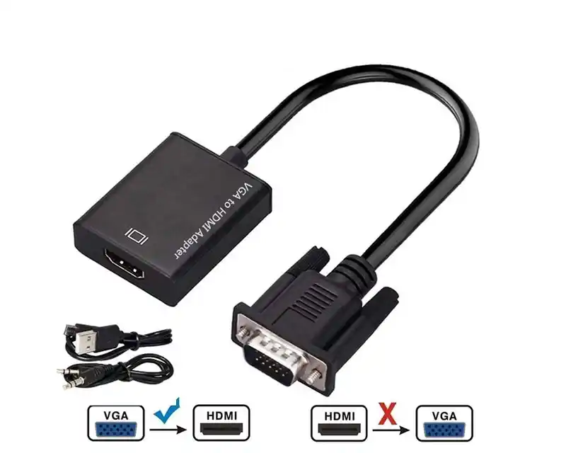 Adapter konverter VGA-HDMI+Audio Linkom M/Ž