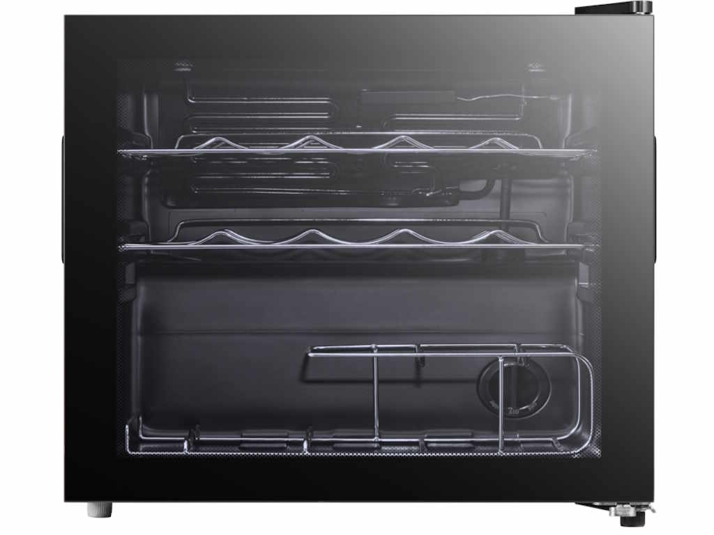 Vinska vitrina TESLA RW044M/G/14 boca/47,2x44,4x49,3/crna