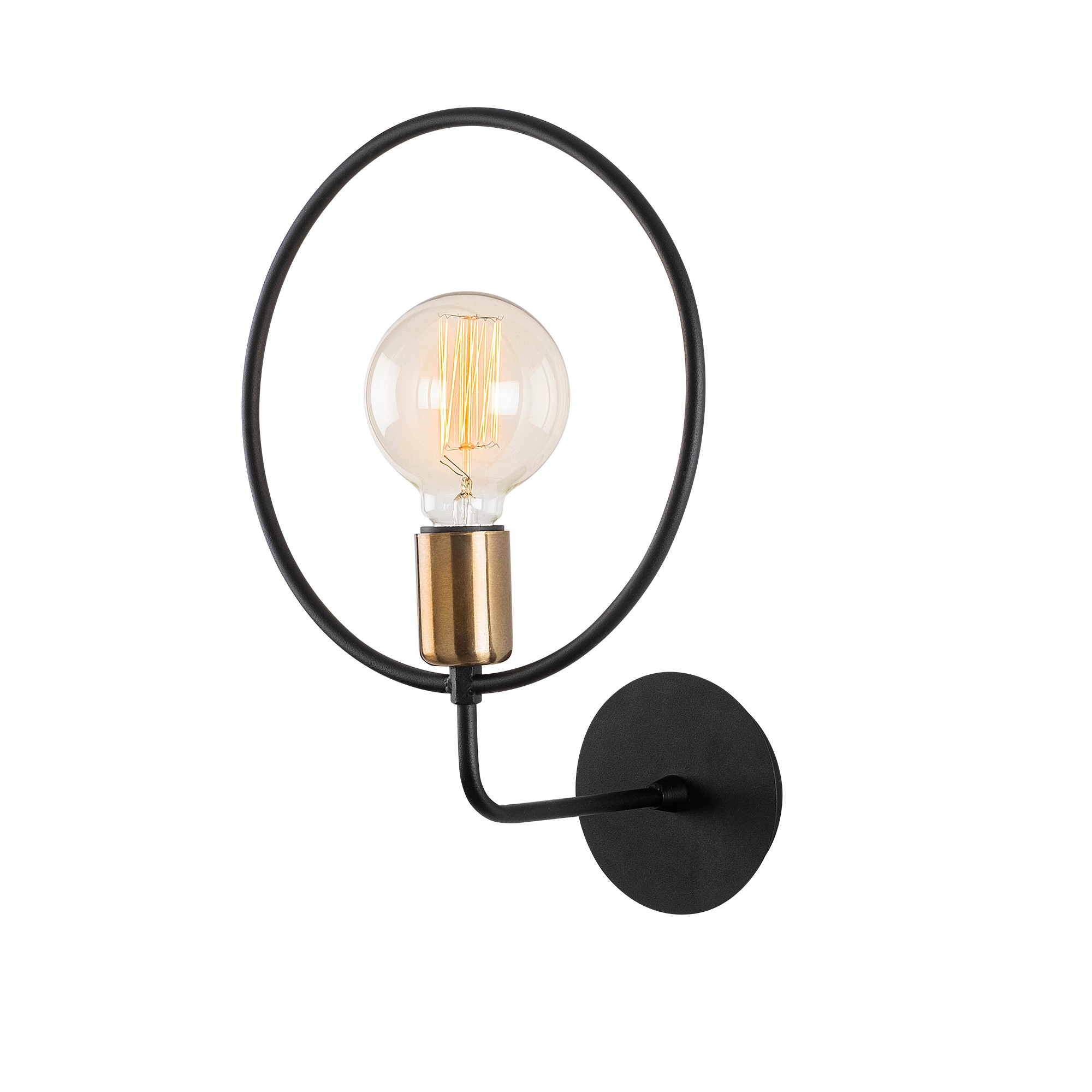Zidna lampa Circle - 3260 Crna