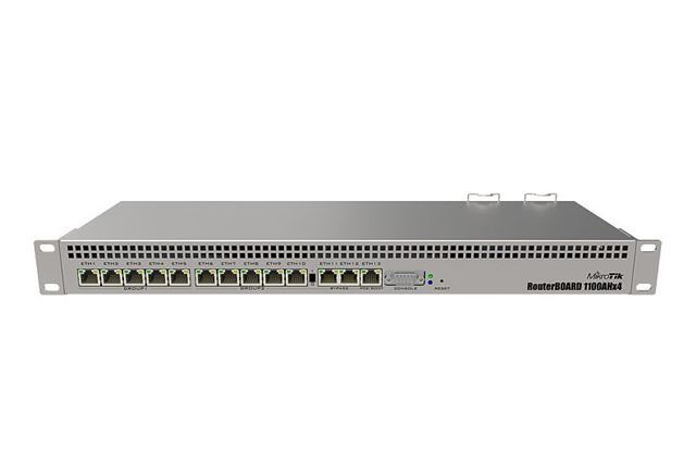 MikroTik RB1100Dx4 Ruter, 13x Gigabit, 60GB M.2 SSD