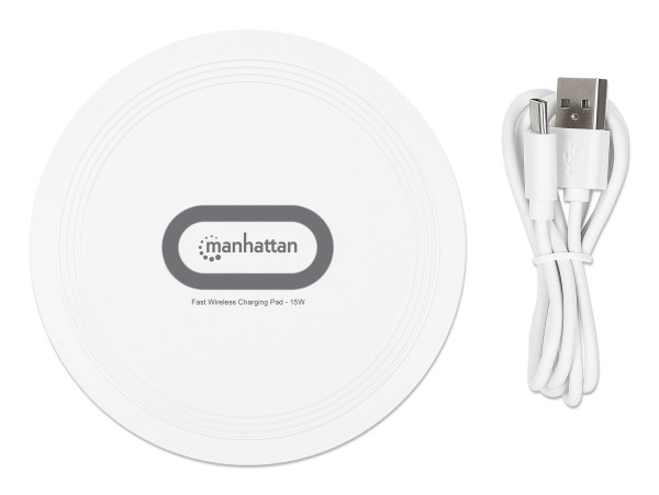 Bežični punjač Manhattan 406024 5-12W Beli