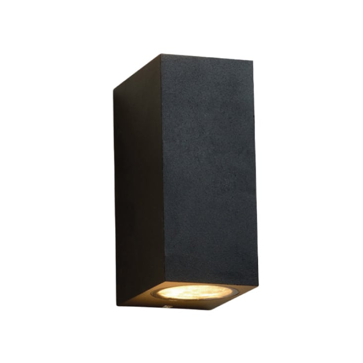 Zidna lampa 2xGU10 IP65 crna
