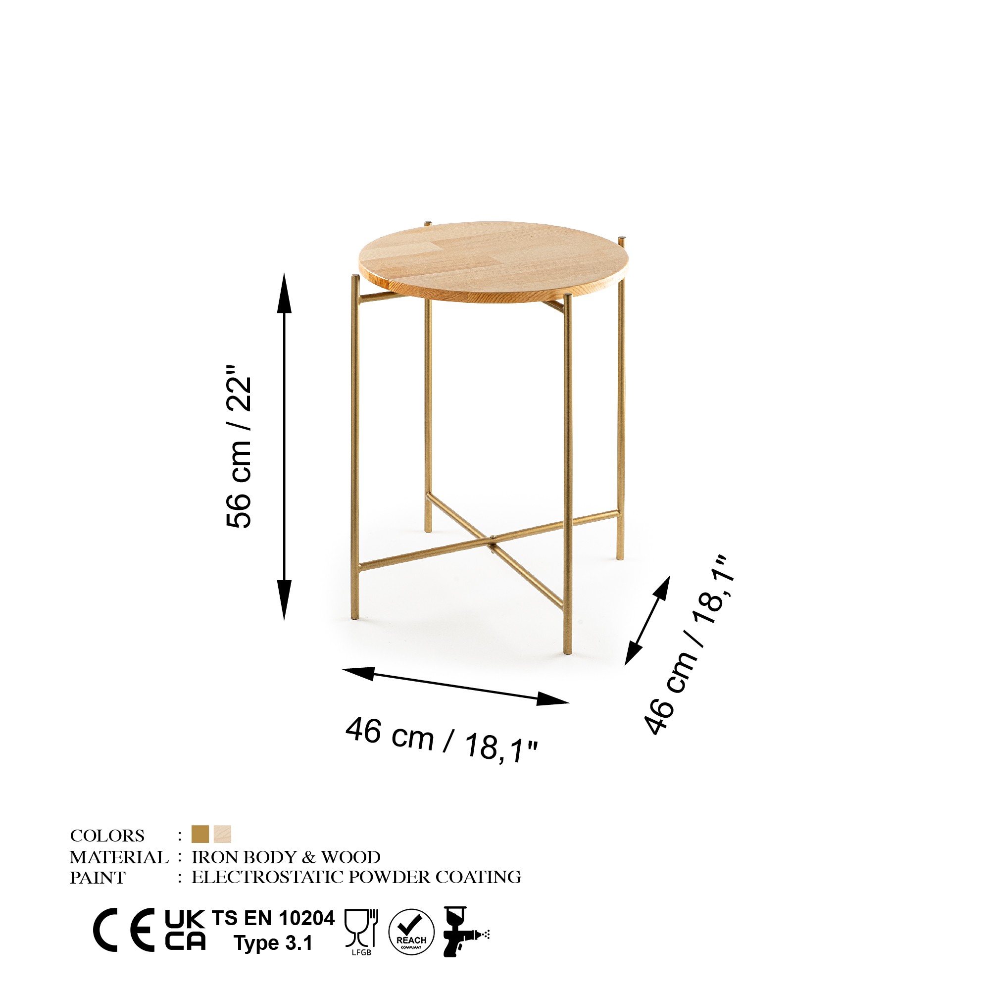 Klub sto Shb-004-A Zlatna, Prirodna