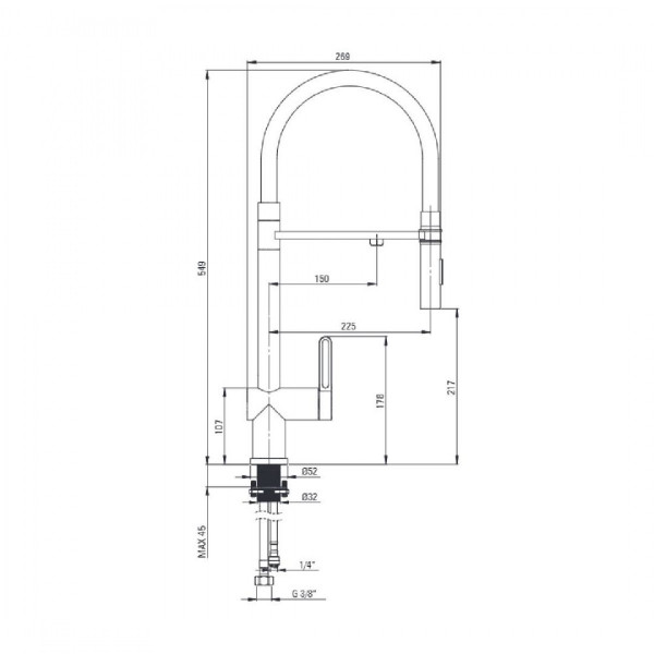 Deante Slavina MAGNETIC BRM R75M