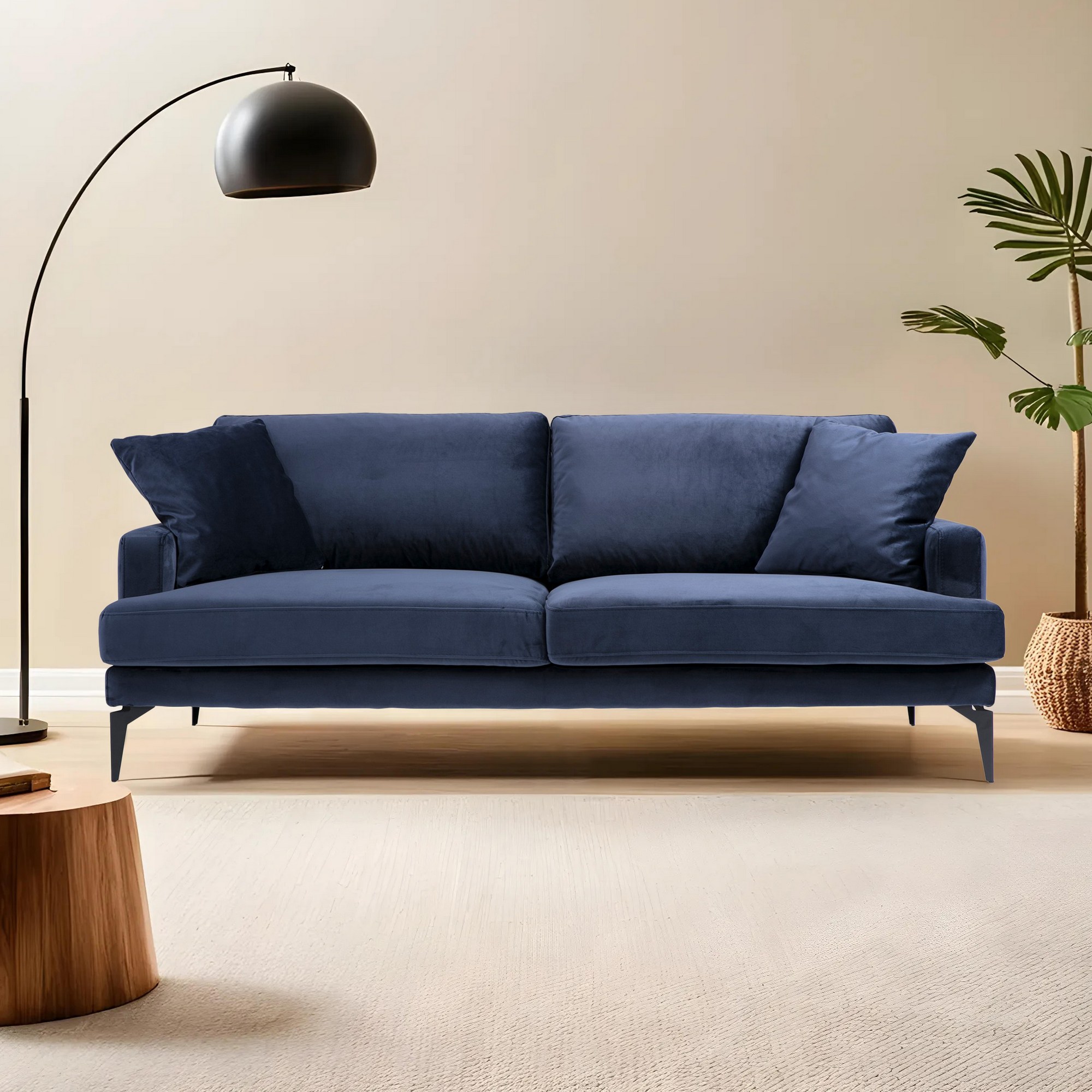 Trosed Papira 3 Seater - Teget