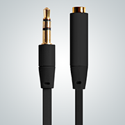 READY2MUSIC Cable Aux Extension M-F 3.5mm/1.5m black